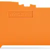 Placca intermediaria/fermatura WAGO TopJob-S 1mm 2L arancione per serie 2106 