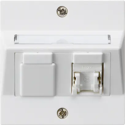 Kit di montaggio INC kallysto A cat.5e 1RJ45/u bianco 