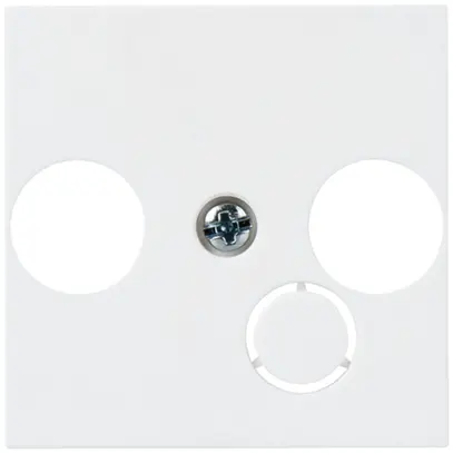 Placca frontale MOS TV-R-dati 2 moduli bianco 