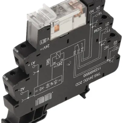 Accoppiatori relè TERMSERIES TRS 12VDC LED verde 2C 250VAC 8A connessione a vite 
