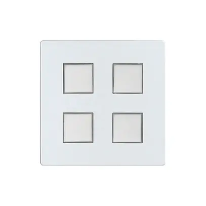 Kit di copertura EDIZIOdue elegance per tasto quadriplo perla 