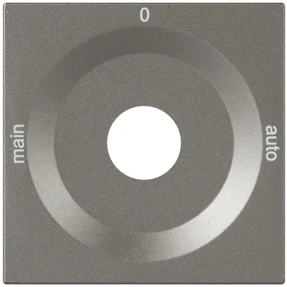 Frontplatte für Drehschalter magnesium MAIN-0-AUTO 