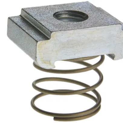 Plot d'ancrage Woertz, acier zingué, M6, avec ressort 