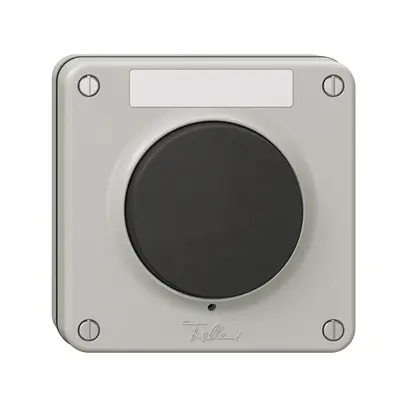 Contatto a pulsante suoneria NUP NEVO c.etichetta, 16A, 230 VAC, grigio chiaro 