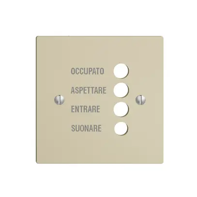 Plaque frontale EDIZIOdue vanille italien 