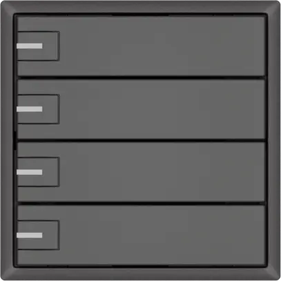 Pulsante universale EDIZIO.liv UNI SNAPFIX® 5…48V c.LED blu 4× com.1T grs 