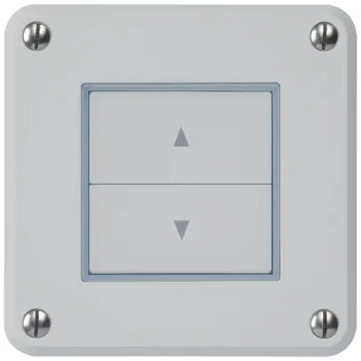Pulsante per tapparelle INC robusto IP55 grigio con 2 tasti di comando 