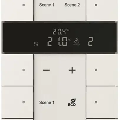 Contrôleur grand ABB-Tenton, 10 touches, blanc studio mat 