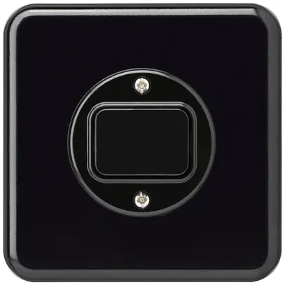 Interruttore INC basico 6/1L nero 