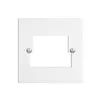 Plaque frontale 2×TT,2×RJ45 blanc ITplus ITM EDIZIOdue 