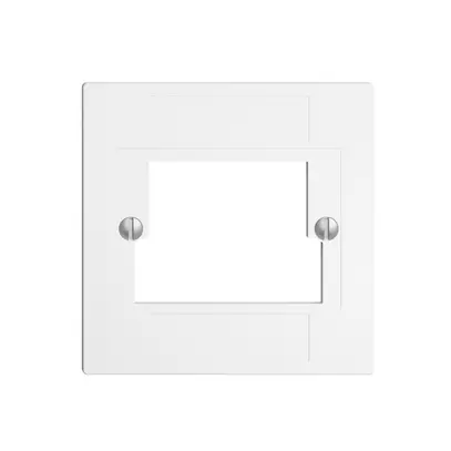 Plaque frontale 2×TT,2×RJ45 blanc ITplus ITM EDIZIOdue 