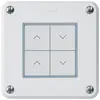 Pulsante per tapparelle KNX INC Hager BA robusto C quadruplo 86×86mm bianco 