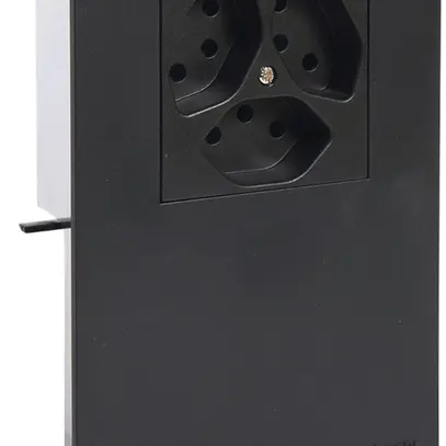 Support d'appareil Hager pour SL20115 noir, 3×T13 