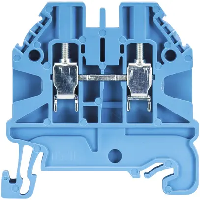 Morsetto passaggio componibile WT 0.14…4mm² 24A 1000V 2×vite 1 pi.guida 35mm blc 