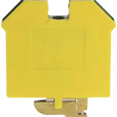 Morsetto di terra componibile Woertz 2.5…6mm² vite 2×1 guida G verde/giallo 