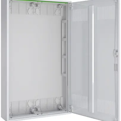 Coffret vide AP Pragma a.porte a.fentes blanc 2 champs 6 rangées 550×950×160mm 