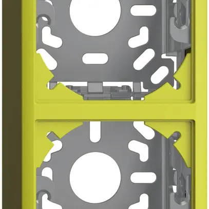 Kappe mit Grundplatte 2×54mm für Kombination FX vertikal/horizontal lemon 