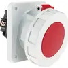 Presa INS CEE Bals 5P 63A 400V 6h rosso IP67 nich.mor.vite 
