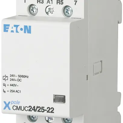 Contattore ETN 24V AC/DC 2Ch+2R, 25A 