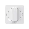 Frontset für Drehschalter S2 weiss 60×60 kallysto 0-Man-0-Aut. 