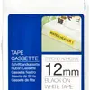 Cassette ruban Brother TZe-S231 12mm×8m, blanc/noir 