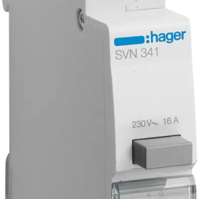 Pulsante INS Hager 16A 230V 0 chiusura 2 apertura 0 invertitore grigio 1UM 