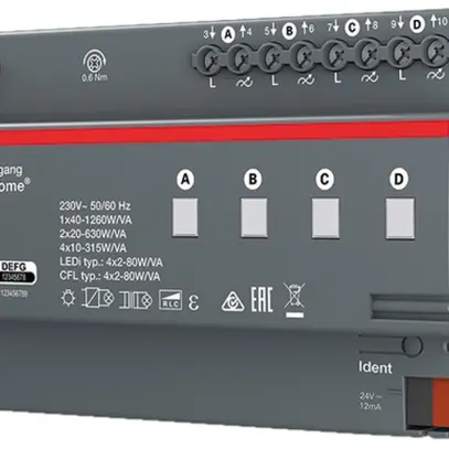 Attuatore varialuce AMD ABB free@home 4 volte 