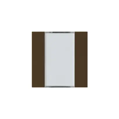 Kit frontal Hager kallysto 2×KNX systemlink/easylink brun 