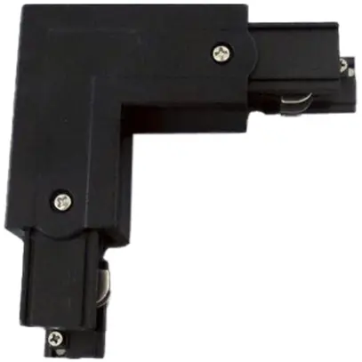 Raccordo angolare DOTLUX 90° trifase destra nero 