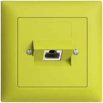 Presa INC 1×RJ45/s 8P ITplus EDIZIOdue lemon 