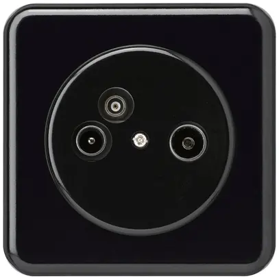 Presa d'antenna INC TV-R-dati basico C 19dB nero 