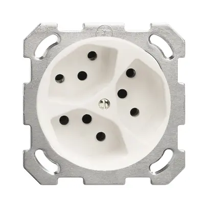 Presa INC FH 3×13/3s bianco 