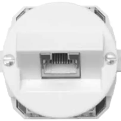 Scatola di raccordo INC ITT 1RJ45 bianco 