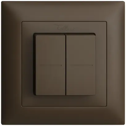 Pulsante RF Smart Light Control Feller EDIZIOdue FMI, Philips Hue 4K/2T, coffee 