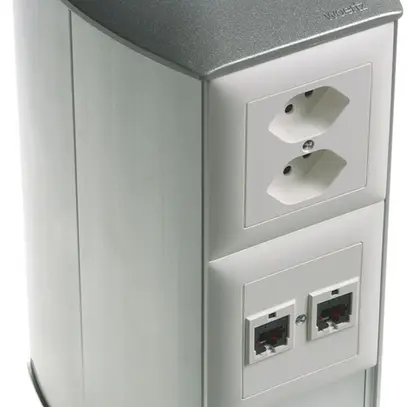 Zoccolo di raccordo Ellipse h=235 anod. con 2 scat. NIS davanti 