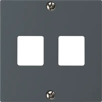 Kit frontal ENC HMS kallysto A pour 2 modules anthracite 