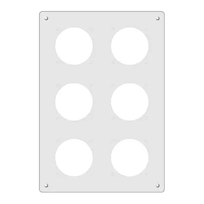 Placca di montaggio FH 3×2 GV 