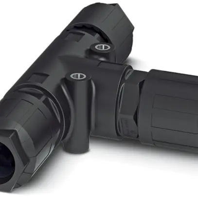 Distributore T QUICKON 4LPE 6mm² senza dado nero 