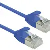 Patchkabel RJ45 ROLINE slim, Kat.6A (TIA) U/FTP, AWG32, LSZH blau, 2m 