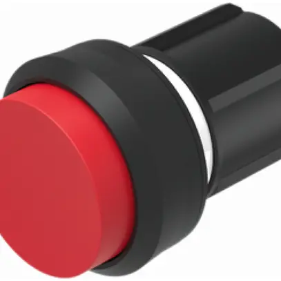 Poussoir INC EAO45, I, rouge, anneau noir dépassant 