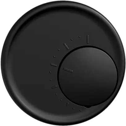 Thermostat d'ambiance ENC STANDARDdue noir sans interrupteur 