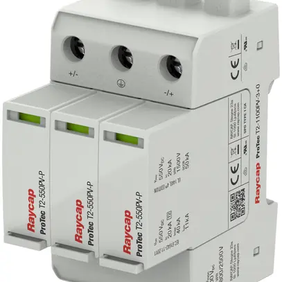 Scaricatore di sovratensione AMD ProTec T2-1100PV-3+0, tipo 2, 1100VDC 