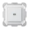 Interruttore pulsante luminoso INC kallysto 3/1P bianco con piastra di fissaggio 