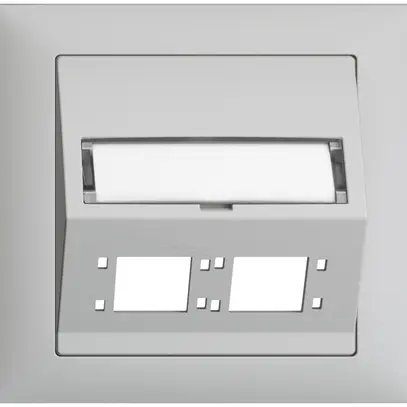 Kit montage INC EDIZIOdue FKE sortie oblique 2×R&M cat.6A/LC spécial, grc 