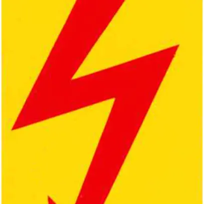 Warnschild Kunststoff 26×52mm Pfeil selbstklebend gelb/rot 