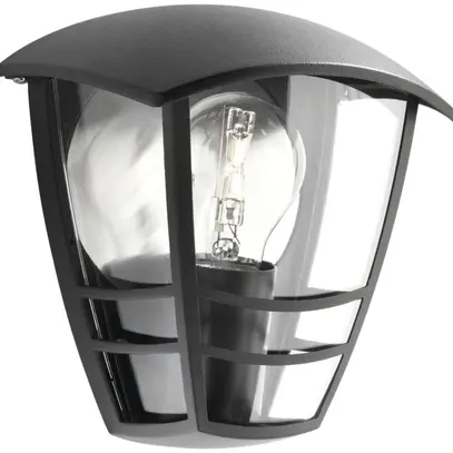 Wandleuchte Creek 60W E27 IP44 schwarz 