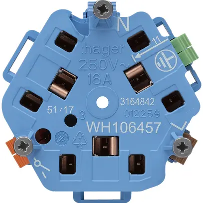 Interno per presa Hager 3×T13/23 1×S E 