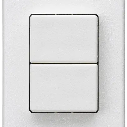 Interruttore a pulsante 2× AMD Hager FLF 10A/250V 3/1L bianco 
