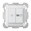 Interruttore luminoso INC kallysto bianco 1/1L simbolo illuminato+ventilazione 
