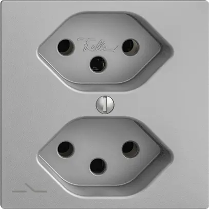 Prise ENC EDIZIOdue 2×T13 silver 1×S 